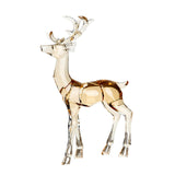 Acrylic Optical Animal Ornament Gift Deer Statue for Cabinet Study Farmhouse 1 Standing Deer