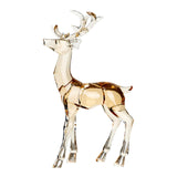 Acrylic Optical Animal Ornament Gift Deer Statue for Cabinet Study Farmhouse 1 Standing Deer