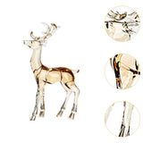 Acrylic Optical Animal Ornament Gift Deer Statue for Cabinet Study Farmhouse 1 Standing Deer