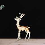 Acrylic Optical Animal Ornament Gift Deer Statue for Cabinet Study Farmhouse 1 Standing Deer