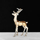 Acrylic Optical Animal Ornament Gift Deer Statue for Cabinet Study Farmhouse 1 Standing Deer