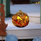 Retractable Pumpkin Lantern Light Thanksgiving Pathway Halloween Decoration