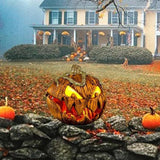 Retractable Pumpkin Lantern Light Thanksgiving Pathway Halloween Decoration