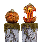 Retractable Pumpkin Lantern Light Thanksgiving Pathway Halloween Decoration