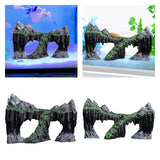 Fish Tank Rockery Cave Fish Cave Resin Hideaway Cave for Betta Cichlid Style A