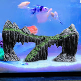 Fish Tank Rockery Cave Fish Cave Resin Hideaway Cave for Betta Cichlid Style B