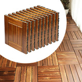 10x Interlocking Deck Tiles Anti Slip Floor Tiles for Poolside Garden Garage