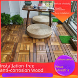 10x Interlocking Deck Tiles Anti Slip Floor Tiles for Poolside Garden Garage