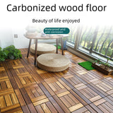 10x Interlocking Deck Tiles Anti Slip Floor Tiles for Poolside Garden Garage