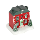 Christmas Village House Figurine Incense Holder Table Centerpiece for Office