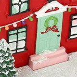 Christmas Village House Figurine Incense Holder Table Centerpiece for Office