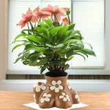 Flower Pot Human Body Art Planter for Courtyard Shelf Indoor, Outdoor Plants 18cmx13cmx12cm