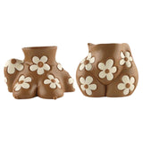 Flower Pot Human Body Art Planter for Courtyard Shelf Indoor, Outdoor Plants 18cmx13cmx12cm