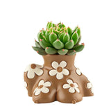 Flower Pot Human Body Art Planter for Courtyard Shelf Indoor, Outdoor Plants 18cmx13cmx12cm