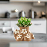 Flower Pot Human Body Art Planter for Courtyard Shelf Indoor, Outdoor Plants 18cmx13cmx12cm