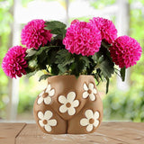 Flower Pot Human Body Art Planter for Courtyard Shelf Indoor, Outdoor Plants 17cmx11cmx13.5cm