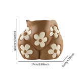 Flower Pot Human Body Art Planter for Courtyard Shelf Indoor, Outdoor Plants 17cmx11cmx13.5cm