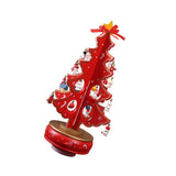 Christmas Tree Music Box with Figurines Ornaments for Office Cabinet Bedroom 18.5cmx33cm