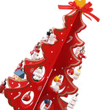 Christmas Tree Music Box with Figurines Ornaments for Office Cabinet Bedroom 18.5cmx33cm