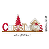 Christmas English Letters Sign Christmas Decor for Kitchen Farmhouse Bedroom Style A