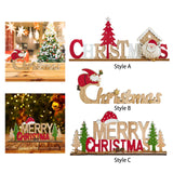 Christmas English Letters Sign Christmas Decor for Kitchen Farmhouse Bedroom Style A