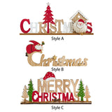 Christmas English Letters Sign Christmas Decor for Kitchen Farmhouse Bedroom Style A