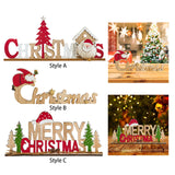 Christmas English Letters Sign Christmas Decor for Kitchen Farmhouse Bedroom Style A