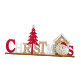 Christmas English Letters Sign Christmas Decor for Kitchen Farmhouse Bedroom Style A