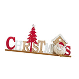 Christmas English Letters Sign Christmas Decor for Kitchen Farmhouse Bedroom Style A