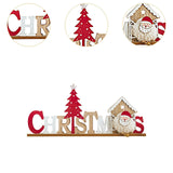 Christmas English Letters Sign Christmas Decor for Kitchen Farmhouse Bedroom Style A