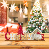 Christmas English Letters Sign Christmas Decor for Kitchen Farmhouse Bedroom Style A