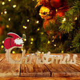 Christmas English Letters Sign Christmas Decor for Kitchen Farmhouse Bedroom Style B