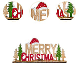 Christmas English Letters Sign Christmas Decor for Kitchen Farmhouse Bedroom Style C