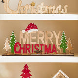 Christmas English Letters Sign Christmas Decor for Kitchen Farmhouse Bedroom Style C