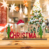 Christmas English Letters Sign Christmas Decor for Kitchen Farmhouse Bedroom Style C