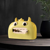 Ceramic Tissue Box Cute Tissue Container Holder for Travel Night Stands Home green