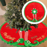 Christmas Tree Skirt Christmas Tree Decoration Apron for New Year Home