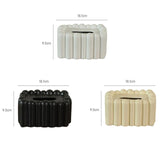 Tissue Holder Modern Decorative Tissue Dispenser for Tabletop Hotel Dressers black