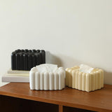 Tissue Holder Modern Decorative Tissue Dispenser for Tabletop Hotel Dressers black