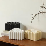 Tissue Holder Modern Decorative Tissue Dispenser for Tabletop Hotel Dressers black