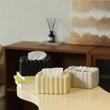 Tissue Holder Modern Decorative Tissue Dispenser for Tabletop Hotel Dressers black