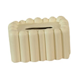 Tissue Holder Modern Decorative Tissue Dispenser for Tabletop Hotel Dressers Cream