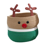 Reindeer Christmas Basket Storage Bin for Clothes Towels Living Room Holiday S