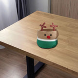 Reindeer Christmas Basket Storage Bin for Clothes Towels Living Room Holiday S