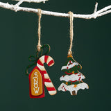 Christmas Tree Hanging Pendant Xmas Tree Decoration for Indoor Bedroom Party Style A