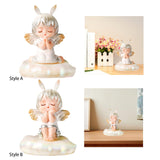 Decorative Night Light Figurine Cute Bedside Lamp for Entryway Bedroom Style A