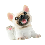 Dog Statue Mini Resin Animal Figures for Centerpiece Office Living Room Pug