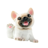 Dog Statue Mini Resin Animal Figures for Centerpiece Office Living Room Pug