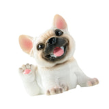 Dog Statue Mini Resin Animal Figures for Centerpiece Office Living Room Pug