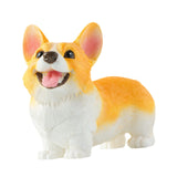 Dog Statue Mini Resin Animal Figures for Centerpiece Office Living Room Corgi